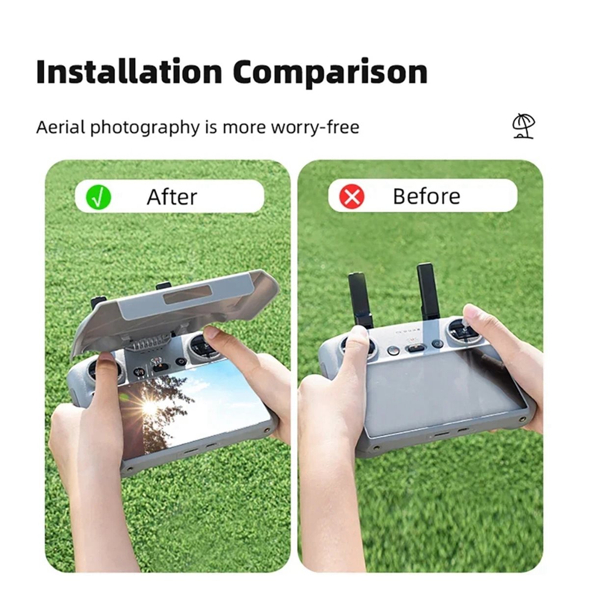 Protetor Solar DT75BG para Con - Drone Controller Hood avaliação e preço